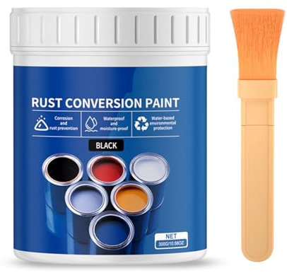 Convertitore di ruggine a base d'acqua da 300 g di vernice antiruggine convertitore vernice resistente alle intemperie e protezione industriale di colore multiplo per metallo