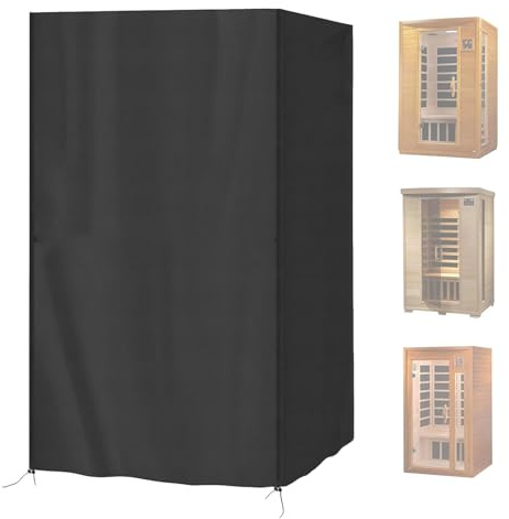 Hiemible Outdoor Sauna Cover - Heavy Duty Waterproof Accessories - Outdoor Sauna Protective Cover | for Home Holiday Yard Backyard Deck Poolside Courtyard Landscaping Park Garden
