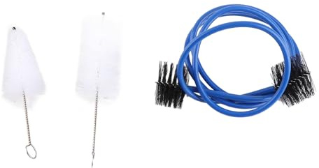 Qqmora Trumpet Cleaning Brushes Set Kit Professional Soft Sturdy Trumpet Maintenance Accessories for Musicians Brass Instrument Care Lightweight Portable 3 Pieces