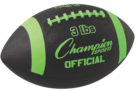 Champion Sports Trainingsfußball, offizielles Produkt, 1,4 kg, Grün/Schwarz