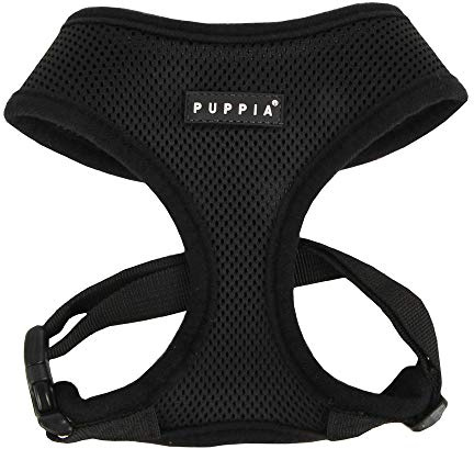 Puppia Pdcf-Ac30 / Black / Xl - Pettorina Morbida per Cani, Nero, XL, 1 Pezzo