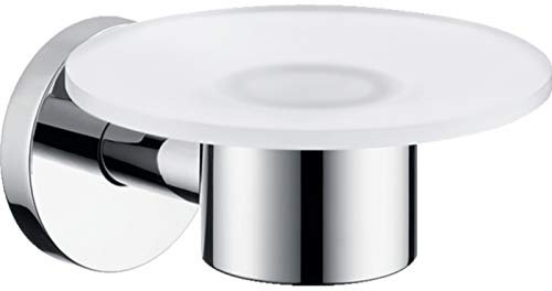 Hansgrohe 40515000 Savon Support plat avec verre en cristal Chromé