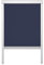 Lichtblick Dachfensterrollo Thermo-Rollo Skylight, Verdunkelung, stufenlose Bedienung, mit Seitenschienen, Passgenau für Velux-Dachfenster Blau,49,3 x 94,0 cm (F06) (B x L)