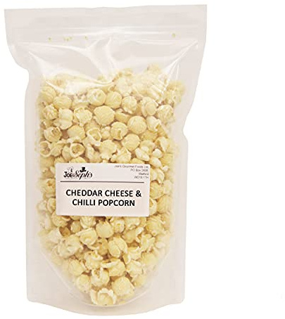 Joe & Seph's Cheddar Cheese & Chilli Popcorn (1x250g) |1 Star Great Taste Award, Savoury Gourmet Snack