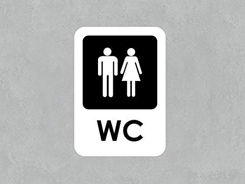 Oedim - Segnali per bagno WC | 14,85 x 21 cm | diversi materiali | Durevole ed economico Pack 10