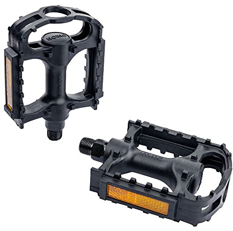 XLC Sport pedal gummiklo, grå/svart, 9/16 tum, reflektor