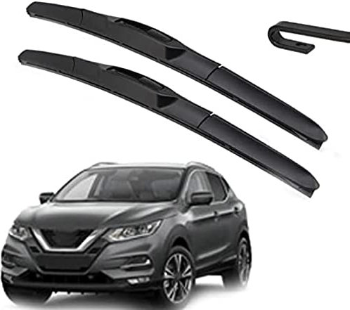 Scheibenwischer Teile 2 Stück Auto Frontscheibenwischerblätter Set für Nissan für Qashqai J11 2014 2015 2016 2017 2018 2019 2020 2021 26 + 16 Scheibenwischerblätter