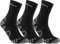 sockenkauf24 Laufsocken für Herren & Damen (3 Paar) Sportsocken Atmungsaktive Running Socks 50201P WP (Schwarz 43-46)