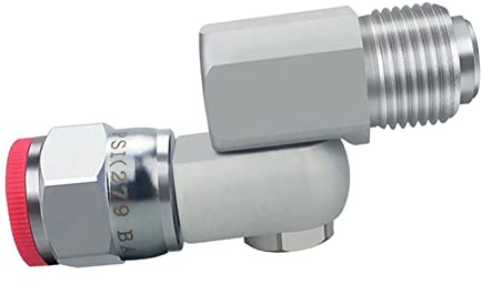 Myqqhbs Pulverizador de pintura de aluminio, articulación giratoria, válvula de para pulverizador sin aire, accesorio con rosca de 45 mm