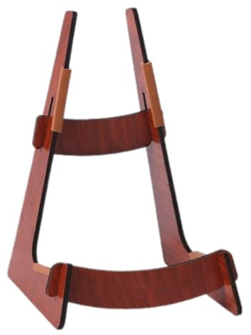 HUANGGG Wood L-Frame Guitar/Ukulele Stand, Portable Instrument Stand, Anti-Slip, Decorative Design
