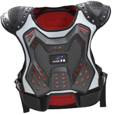 AsrMyjcx Kinder Motorradweste, Kinder Brustschutz für Motocross Und Skateboard Fahrten