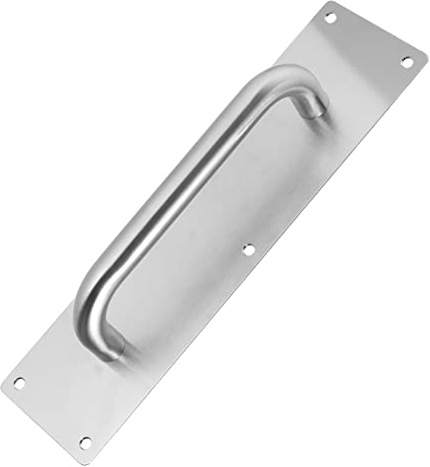 POPETPOP Maniglie Per Porte Pomolo in Acciaio Inox Colore Argento Design Classico Per Maniglie d Ingresso Pratico e Resistente Per Uso Domestico e Hotel