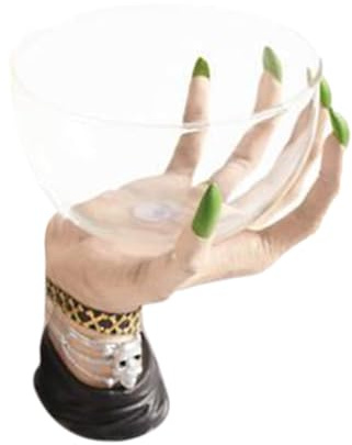 Bol à Bonbons Halloween - Support de Bol à Snacks avec Main de Sorcière et Soucoupe,Panier de Rangement Décoration de Fête pour Anniversaire Maison Hantée Pique-nique Extérieur Dîner à Thème