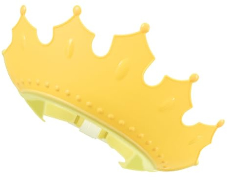 BATHVEVE Cuffia da Bagno per Bambini a Forma di Corona, Cappello per Lavare i Chioma Protezione Occhi e Orecchie, Regolabile in Materiale Tpe e Pp per Neonati e Bambini Piccoli Durante Bagnetto