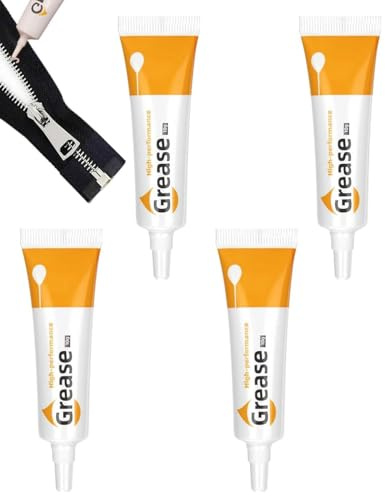GRETY 4pcs Zipper Lubricant Snap and Zipper Lubricant Snap Lube Stick Tube Lubrificante Per Cerniere Lubrificante per Cerniere Lampo e Bottoni Automatici Zip Cera Lubrificante con cerniera