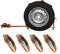 4X Spanngurt Auto Transport 50mm Zurrgurt Radsicherung PKW KFZ Autotransportgurt Reifengurt (15) - Made in Germany