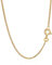NKlaus 60cm Panzerkette 333 Gelbgold 8 Karat elegante Halskette filigrante Breite 1,2mm Collier 2,7g schwer 5769