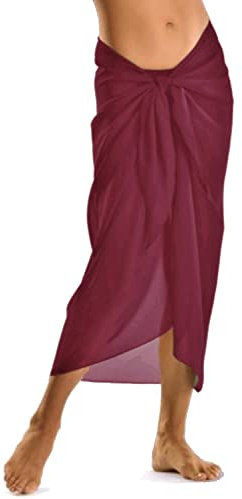 TOSKATOK® Kvinnor flickor sexig elegant strand omlottkjol sarong pareo i enfärgade färger