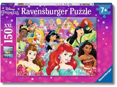 Ravensburger - Puzzle Enfant - Puzzle 150 pièces XXL - Les rêves Peuvent Devenir réalité/Disney Princesses - À partir de 7 Ans - Puzzle de qualité supérieure - Carton épais et résistant - 12873