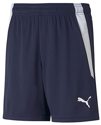 PUMA Unisex Kinder Teamliga Jr Shorts, Peacoat-puma White, 140 EU