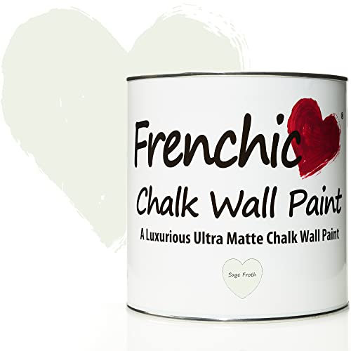 Frenchic Sage Froth Chalk Wall Paint, For Interior Walls & Ceilings, Ultra Matte, Washable & Scrubbable (2.5L)