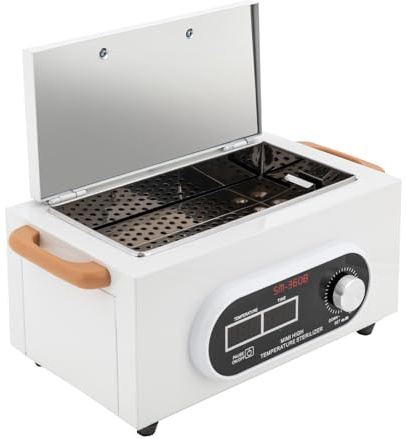 300W Stérilisateur à Air Chaud Désinfection Sterilisateur Materiel Onglerie Stérilisateur Haute Température Température Réglable Avec Poignée,Convient Pour Salon De Beauté, Hôpital, Salon