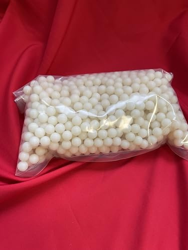 Nylon Airsoft BBs, 9mm, White, Pack of Plastic Balls 50pcs