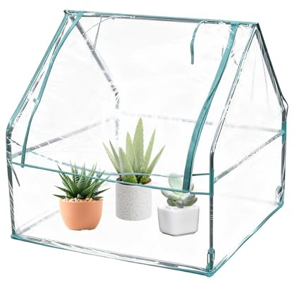 Krmoau Bâche de Serre, Film Isolant Transparent pour , bâche imperméable pour de Jardin, Plate-Bande surélevée, Jardin, Serre, terrasse, extérieur et