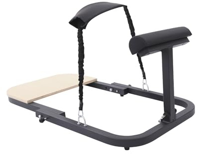 Höftstämningsmaskin, bäckenbottentränare med 2 elastiska bad, träningsutrustning rumsträning lastkapacitet 150 kg för hemmaträning gym eller yogaträning