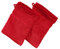 Erwin Müller Waschhandschuh Karlsruhe 2er- Pack 100% Baumwolle rot Größe 15x21 cm - extrem saugstark, leicht, flauschig weich, hautschmeichelnd (weitere Farben)