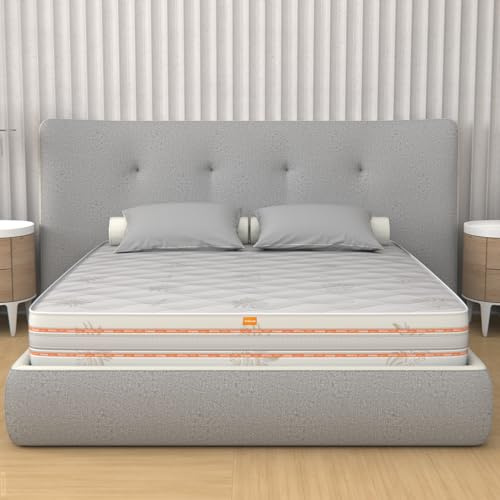 MiaSuite Ailime Top Materasso Matrimoniale Sfoderabile Memory, 160x190x25 cm, Aloe Vera, Bianco, 160 x 190 cm, memory;ortopedico