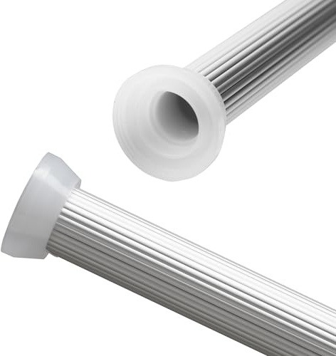 Croydex GP89000 Heavy Duty Telescopic Tension Shower Rod, 110-195 cm, Silver