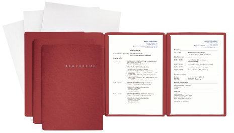 Pagna 3er Set Bewerbungsmappen Special, rot Art.Nr.22028