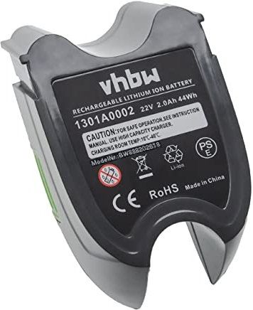 vhbw Replacement Battery compatible with Gtech Power Floor MK1, MK1 K9 Vacuum Cleaner Home Cleaner (2000mAh, 22V, Li-Ion)