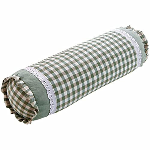 Cuscino per Collo di Grano Saraceno, Cuscino di Grano Saraceno Tubo di Cotone Organico Duro Cuscino Cervicale Cilindro Cuscini Reclinabili Cuscino per Collo Rotolo per Dormire Sollievo dal Dolore