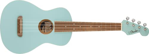 Fender Avalon Tenor Ukulele, valnöt fingerboard, i Daphne Blue