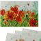 matches21 Stoff Tischsets als abwaschbare Platzdeckchen - 4 Stück Platzsets in 45 * 30 cm mit Mohn Sommer - Waschbare Textil Esstisch Unterlagen als Tischdeko auch für Wohnzimmer