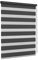 Jalousiescout Doppelrollo Klemmfix ohne Bohren & mit Bohren, 102,5x150cm Schwarz Rollo Fensterrollo lichtdurchlässig & verdunkelnd，Sonnenschutzrollo Zebrarollo für Fenster & Türen