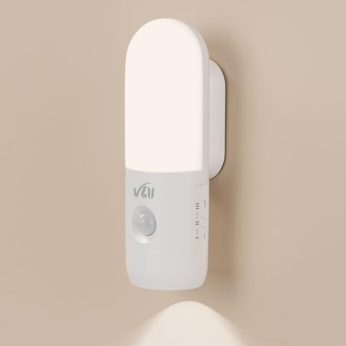 VLU - Nachtlicht mit Bewegungssensor, Nachtlicht für Kinder und Erwachsene, bewegungsaktiviertes wiederaufladbares LED-Nachtlicht und Strahler für Treppen, Küche, Schlafzimmer, Bad, Flur und mehr