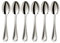 Set di 6 cucchiaini da tè/caffè in acciaio