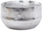 KADIMA DESIGN Couchtisch Aluminium Silber 60x60x35 cm Wohnzimmertisch Hammerschlag | Designer Sofatisch Rund Alu Orientalisch | Runder Kaffeetisch Metall Klein