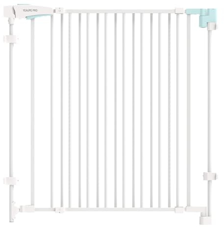 YEAUPE PRO Cancelletto di sicurezza per scale, senza foratura, per bambini, 75-110 cm, telescopico, per cancello di sicurezza, scale e porte, cancello di sicurezza per cani, apertura manuale con 1