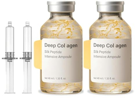 Ampolla de colágeno de seda, lifting intensivo con péptidos profundos, sérum antienvejecimiento coreano para el rostro, 40 ml,2pcs