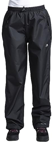 Trespass Tutula Trousers Pantalons imperméables Femme Noir FR : S (Taille Fabricant : S)