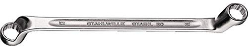 STAHLWILLE Doppelringschlüssel 20, 16 x 17mm L255mm, tief gekröpft