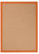 carpetfine Sisalteppich Orange 120x170 cm | Moderner Teppich für Wohn- und Schlafzimmer
