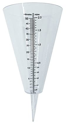 for FACULX Rain Gauge To Monitor Rainfall Levels With Easy Read Scale Ground Cone Rain Gauge The Perfect Outdoor Rain Meter For Your Garden