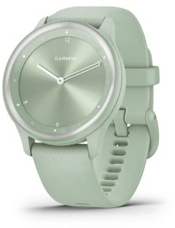 Garmin vivomove Sport, Hybrid Smartwatch, Health and Wellness Features, Touchscreen, Light Green (Renewed)