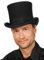 Maskworld Hochwertiger edler Zylinderhut (16 cm) aus Wollfilz - schwarz - Hutgröße: 61 - Kostüm-Verkleidung Karneval, Halloween & Motto-Party