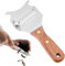 Trüffelhobel 1 Stück Cortadora de Trufas de Acero Inoxidable 1 Pieza Rayadores Para Cocina Mango de Madera, Para Cortar Trufas, Chocolate, Hogar, Cocina, Restaurante (modelo de diente de sierra)